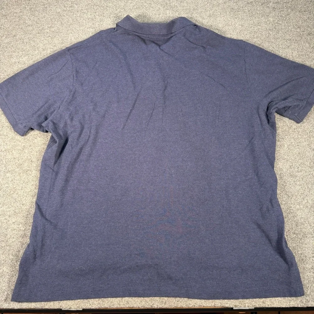 Polo Ralph Lauren Mens 2XB Big Navy Blue Short Sleeve Cotton Polo Shirt #4431